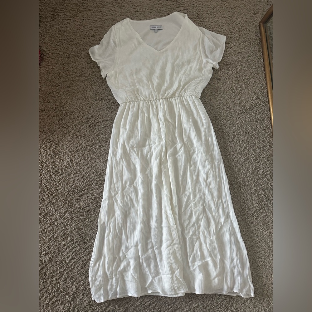 White Midi Dress